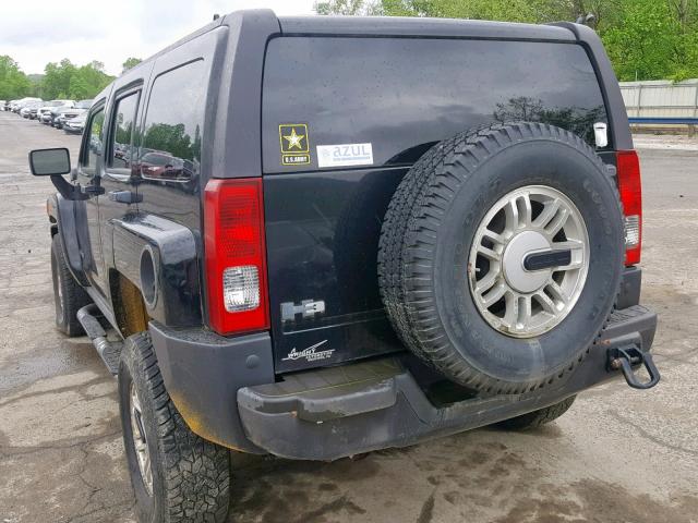 5GTDN136868159098 - 2006 HUMMER H3 BLACK photo 3