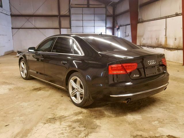 WAURGAFD9DN002693 - 2013 AUDI A8 L QUATT BLACK photo 3