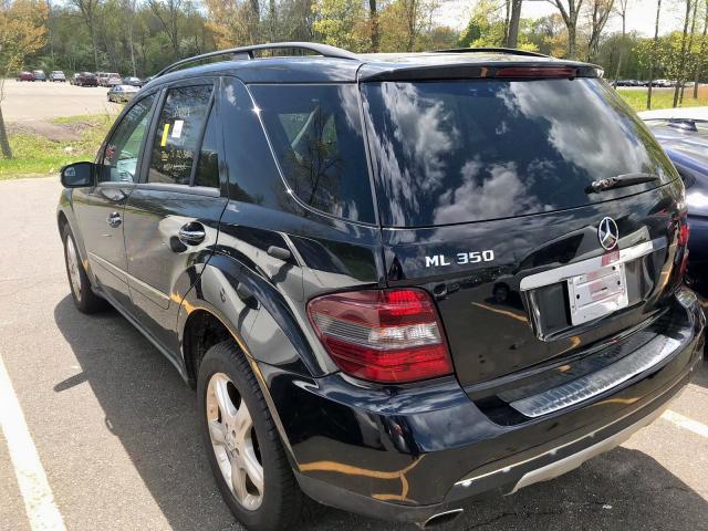 4JGBB86E66A000605 - 2006 MERCEDES-BENZ ML 350 BLACK photo 3