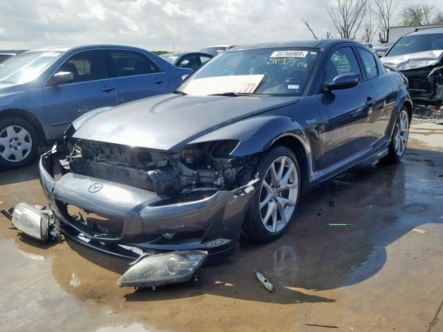 JM1FE173780215470 - 2008 MAZDA RX8 GRAY photo 2