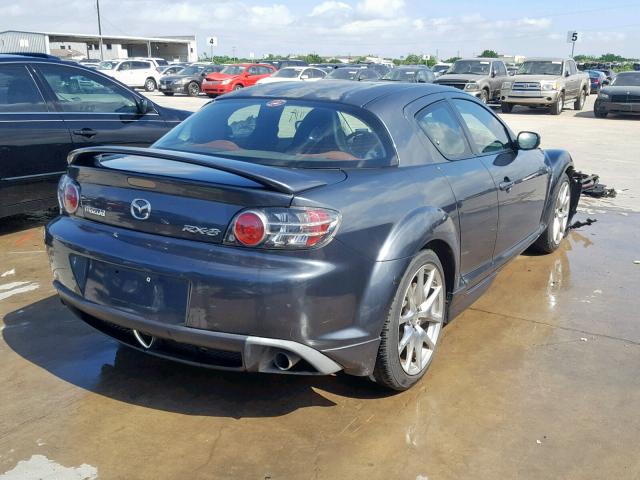 JM1FE173780215470 - 2008 MAZDA RX8 GRAY photo 4