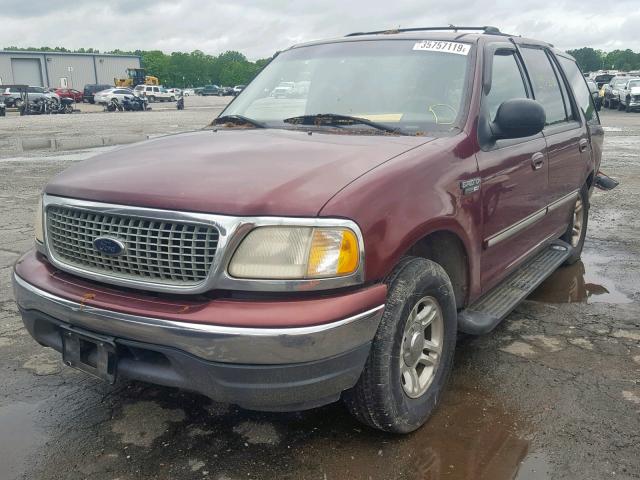1FMRU15L2YLC50365 - 2000 FORD EXPEDITION MAROON photo 2