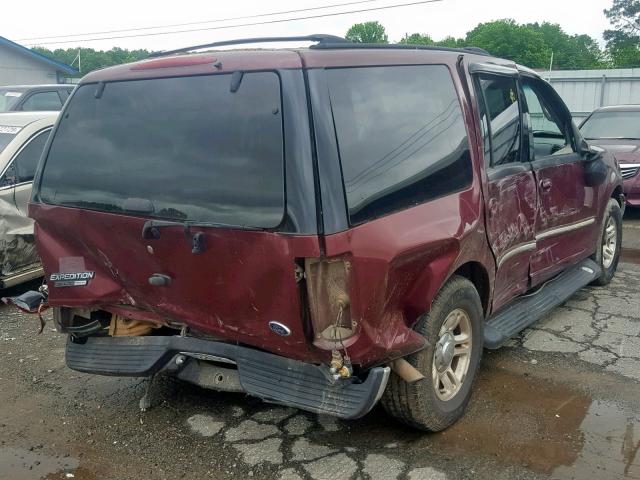 1FMRU15L2YLC50365 - 2000 FORD EXPEDITION MAROON photo 4