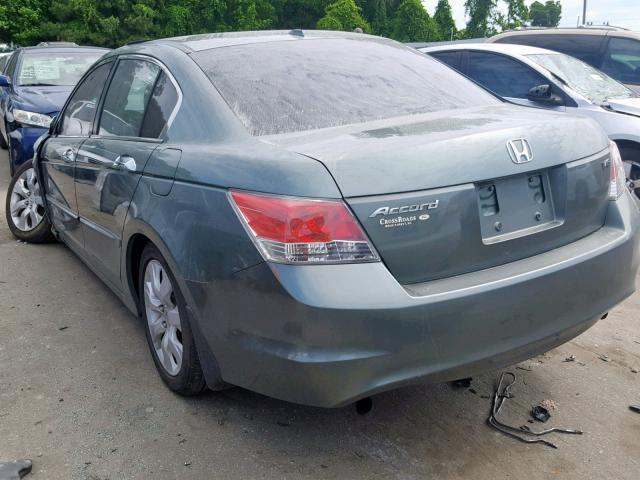 1HGCP36888A079366 - 2008 HONDA ACCORD EXL TEAL photo 3