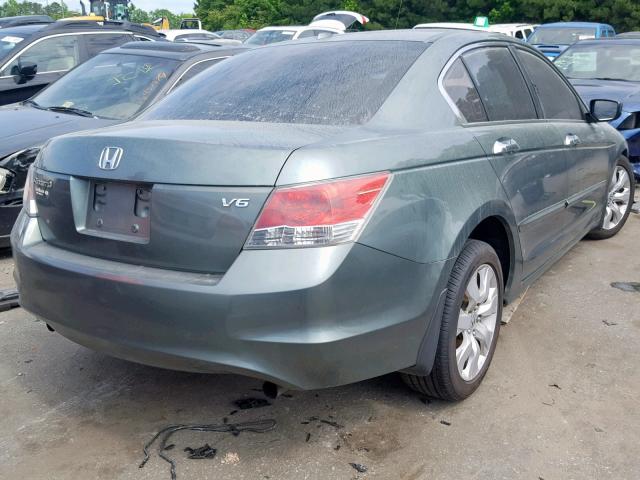 1HGCP36888A079366 - 2008 HONDA ACCORD EXL TEAL photo 4