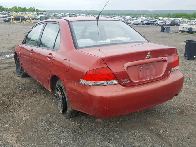 JA3AJ26E55U000882 - 2005 MITSUBISHI LANCER ES RED photo 3