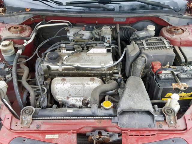 JA3AJ26E55U000882 - 2005 MITSUBISHI LANCER ES RED photo 7