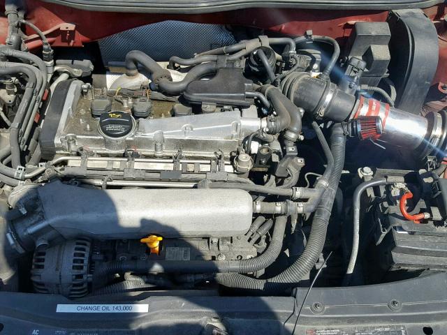 3VWSE69M24M009365 - 2004 VOLKSWAGEN JETTA GLS RED photo 7