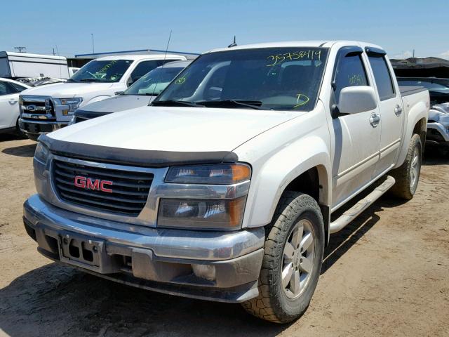 1GTJTCDE1A8110240 - 2010 GMC CANYON SLE WHITE photo 2