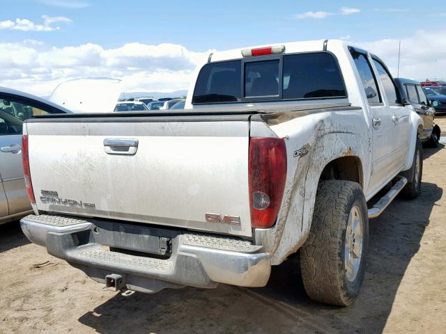 1GTJTCDE1A8110240 - 2010 GMC CANYON SLE WHITE photo 4