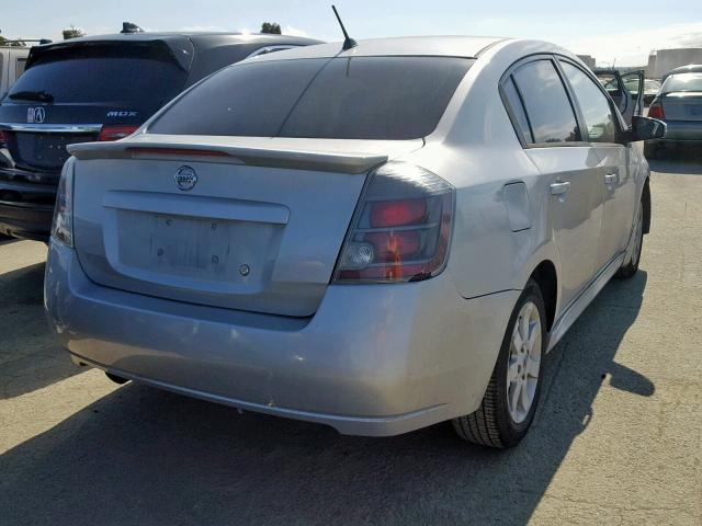 3N1AB6AP1AL641999 - 2010 NISSAN SENTRA 2.0 SILVER photo 4