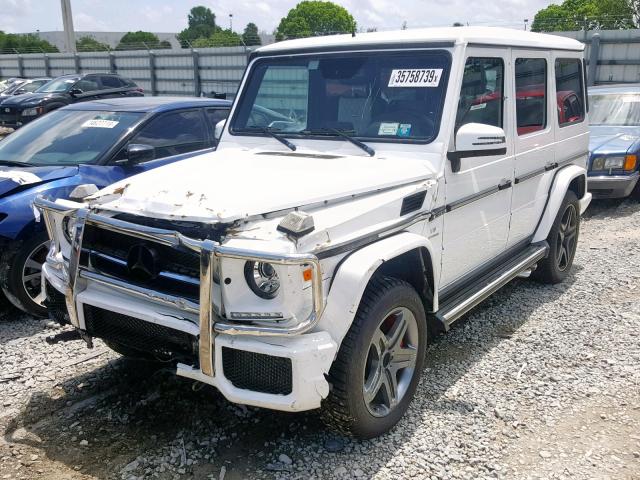 WDCYC7DF0GX254594 - 2016 MERCEDES-BENZ G 63 AMG WHITE photo 2