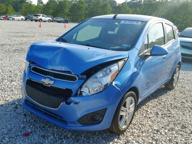 KL8CD6S92FC718990 - 2015 CHEVROLET SPARK 1LT BLUE photo 2