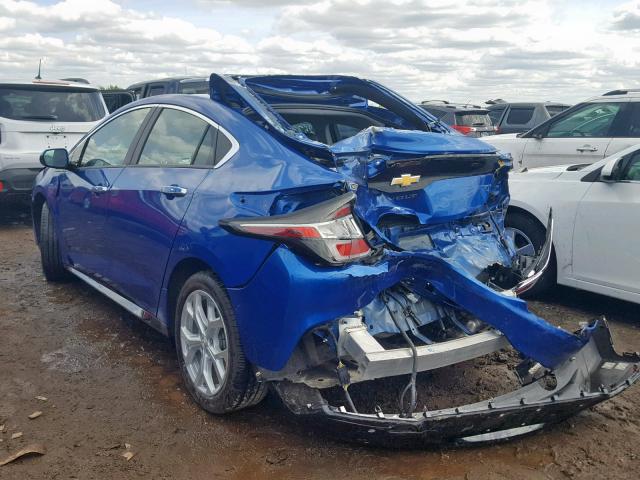 1G1RB6S57HU108691 - 2017 CHEVROLET VOLT PREMI BLUE photo 3