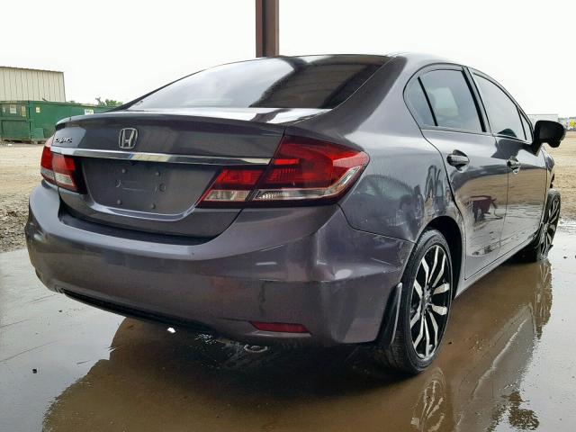 19XFB2F97FE001703 - 2015 HONDA CIVIC EXL GRAY photo 4