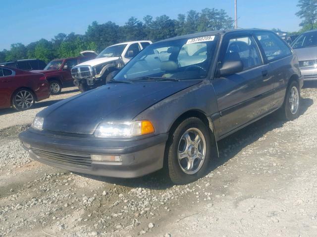 2HGED6355MH547983 - 1991 HONDA CIVIC DX GRAY photo 2