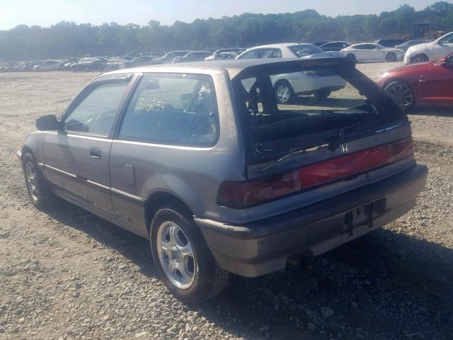 2HGED6355MH547983 - 1991 HONDA CIVIC DX GRAY photo 3