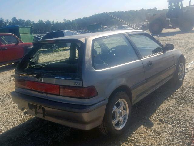 2HGED6355MH547983 - 1991 HONDA CIVIC DX GRAY photo 4