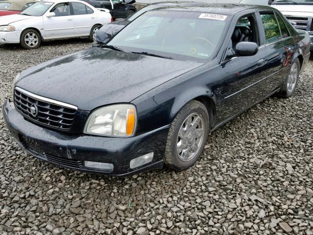 1G6KF57911U287998 - 2001 CADILLAC DEVILLE DT BLACK photo 2