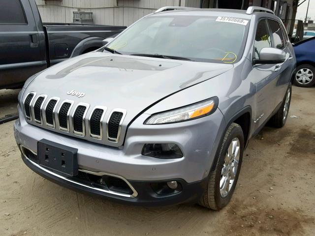 1C4PJMDS8FW692643 - 2015 JEEP CHEROKEE L GRAY photo 2