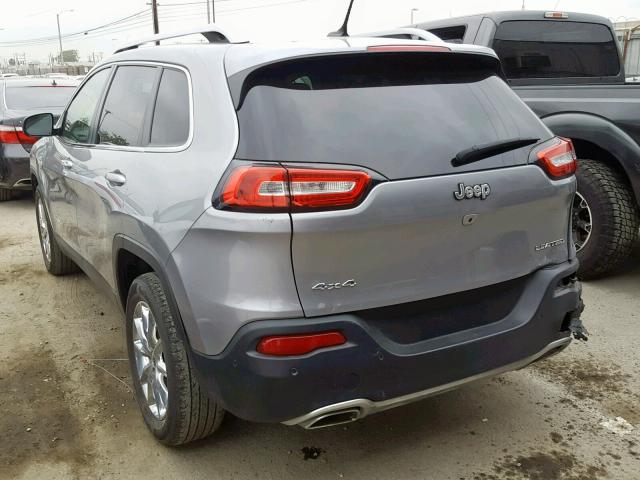 1C4PJMDS8FW692643 - 2015 JEEP CHEROKEE L GRAY photo 3