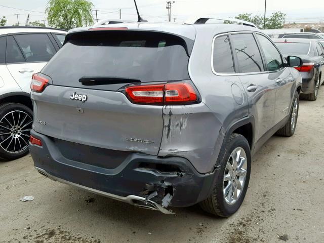 1C4PJMDS8FW692643 - 2015 JEEP CHEROKEE L GRAY photo 4