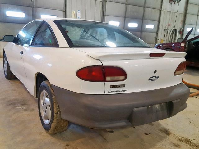 1G1JC1242X7125853 - 1999 CHEVROLET CAVALIER B WHITE photo 3