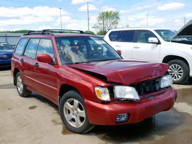 JF1SF65662H725815 - 2002 SUBARU FORESTER S RED photo 1