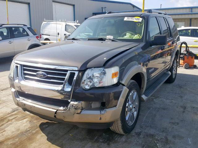 1FMEU64E47UB51179 - 2007 FORD EXPLORER E GRAY photo 2