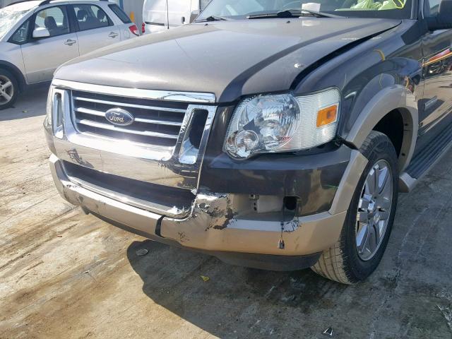 1FMEU64E47UB51179 - 2007 FORD EXPLORER E GRAY photo 9