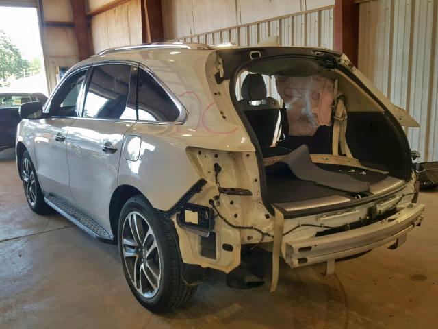 5FRYD4H92HB040061 - 2017 ACURA MDX ADVANC WHITE photo 3