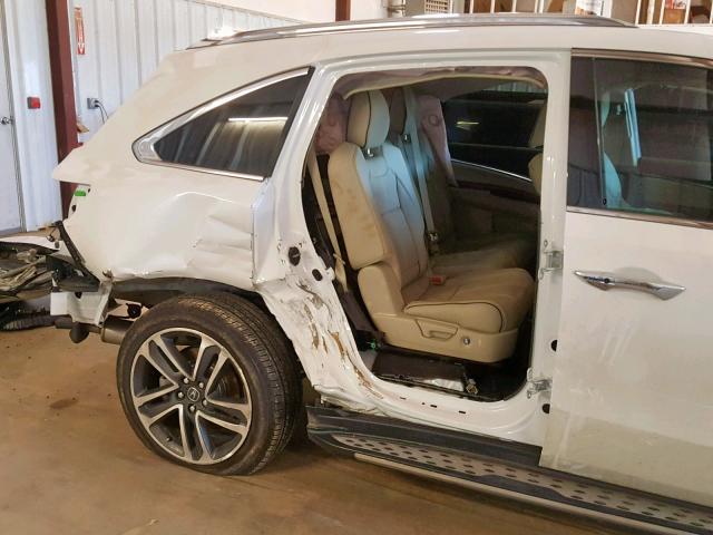 5FRYD4H92HB040061 - 2017 ACURA MDX ADVANC WHITE photo 9