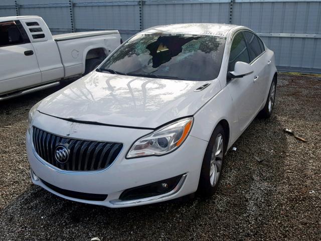 2G4GN5EX7F9211550 - 2015 BUICK REGAL PREM WHITE photo 2