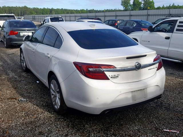 2G4GN5EX7F9211550 - 2015 BUICK REGAL PREM WHITE photo 3