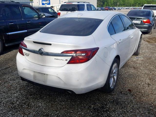 2G4GN5EX7F9211550 - 2015 BUICK REGAL PREM WHITE photo 4