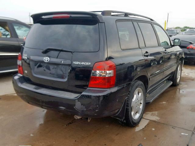 JTEDP21AX50082578 - 2005 TOYOTA HIGHLANDER BLACK photo 4