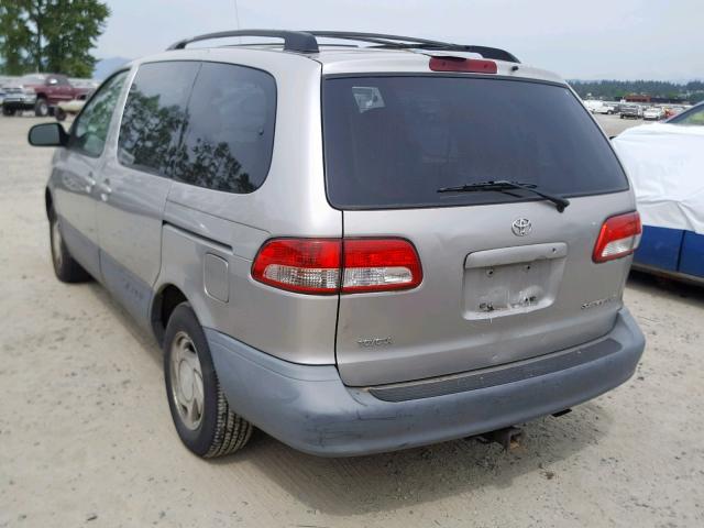 4T3ZF13C83U509996 - 2003 TOYOTA SIENNA LE TAN photo 3