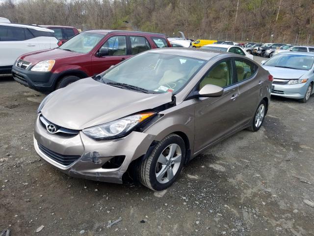 5NPDH4AE0DH329270 - 2013 HYUNDAI ELANTRA GLS  photo 2