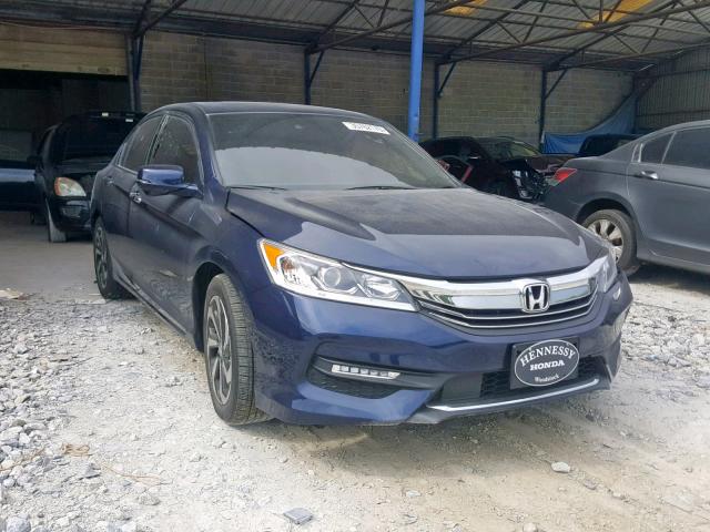 1HGCR2F90GA145436 - 2016 HONDA ACCORD EXL BLUE photo 1