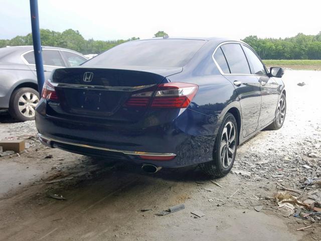 1HGCR2F90GA145436 - 2016 HONDA ACCORD EXL BLUE photo 4