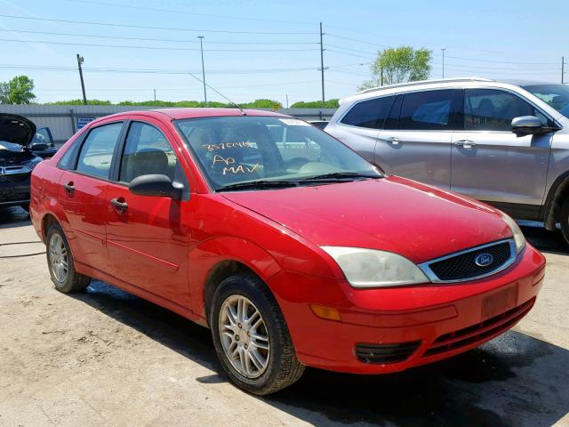 1FAFP34NX5W257349 - 2005 FORD FOCUS ZX4 RED photo 1