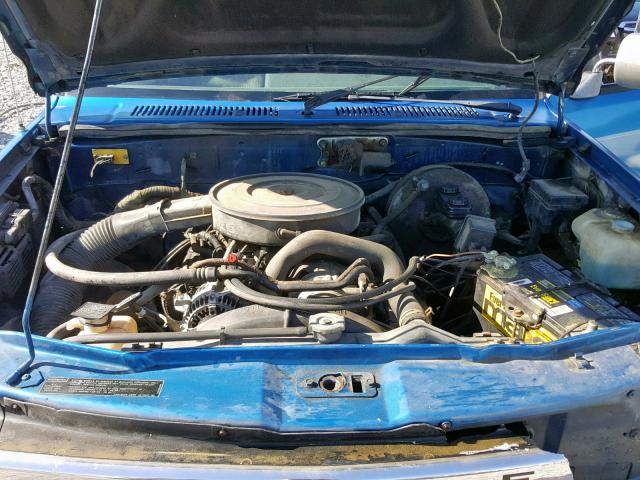 1B7GL23Y0NS544948 - 1992 DODGE DAKOTA BLUE photo 7