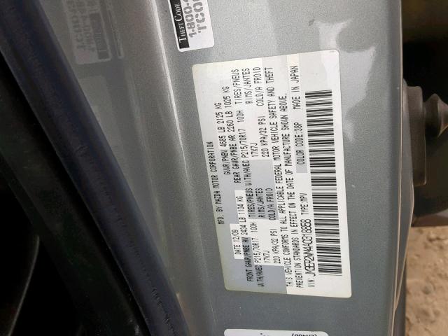 JM3ER2WM4A0318858 - 2010 MAZDA CX-7 SILVER photo 10