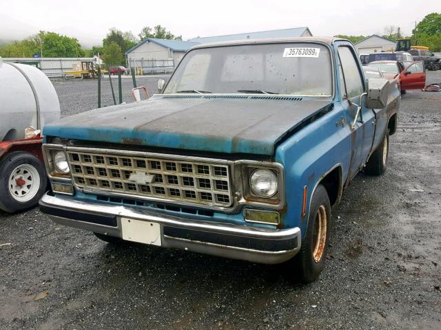 CCL448B122973 - 1978 CHEVROLET C/K1500 BLUE photo 2