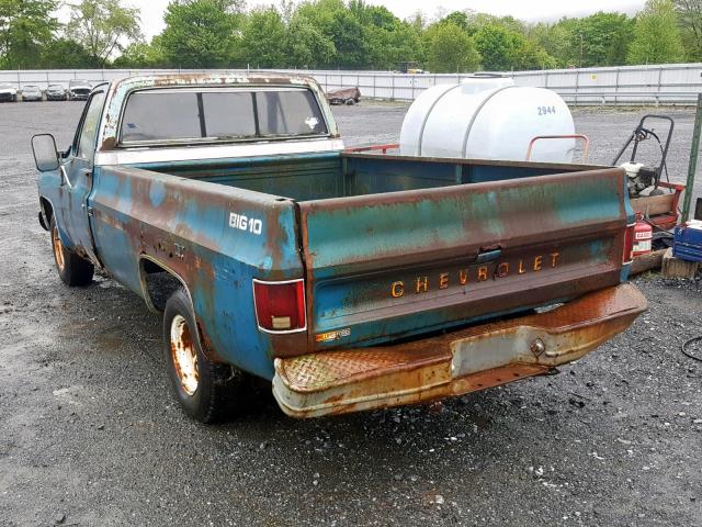 CCL448B122973 - 1978 CHEVROLET C/K1500 BLUE photo 3