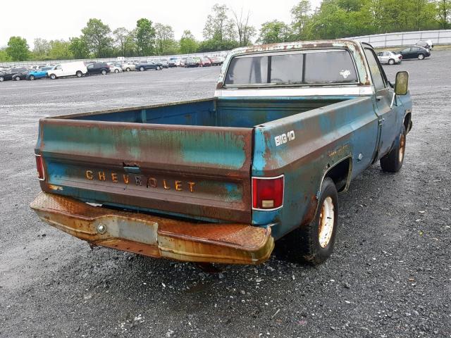 CCL448B122973 - 1978 CHEVROLET C/K1500 BLUE photo 4