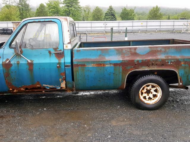 CCL448B122973 - 1978 CHEVROLET C/K1500 BLUE photo 9