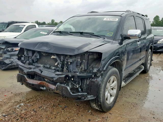 5N1BA0ND8AN602100 - 2010 NISSAN ARMADA SE BLACK photo 2