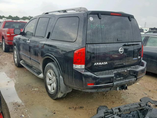 5N1BA0ND8AN602100 - 2010 NISSAN ARMADA SE BLACK photo 3