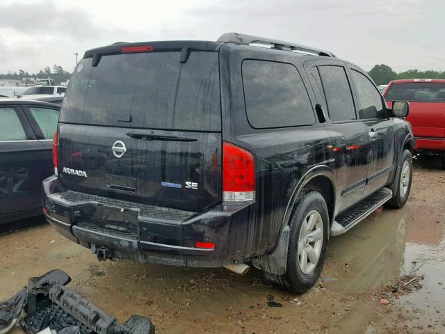 5N1BA0ND8AN602100 - 2010 NISSAN ARMADA SE BLACK photo 4